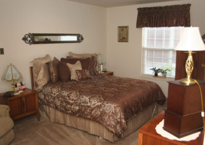 Bedroom apartment interior at Lyon Township at Abbey Park