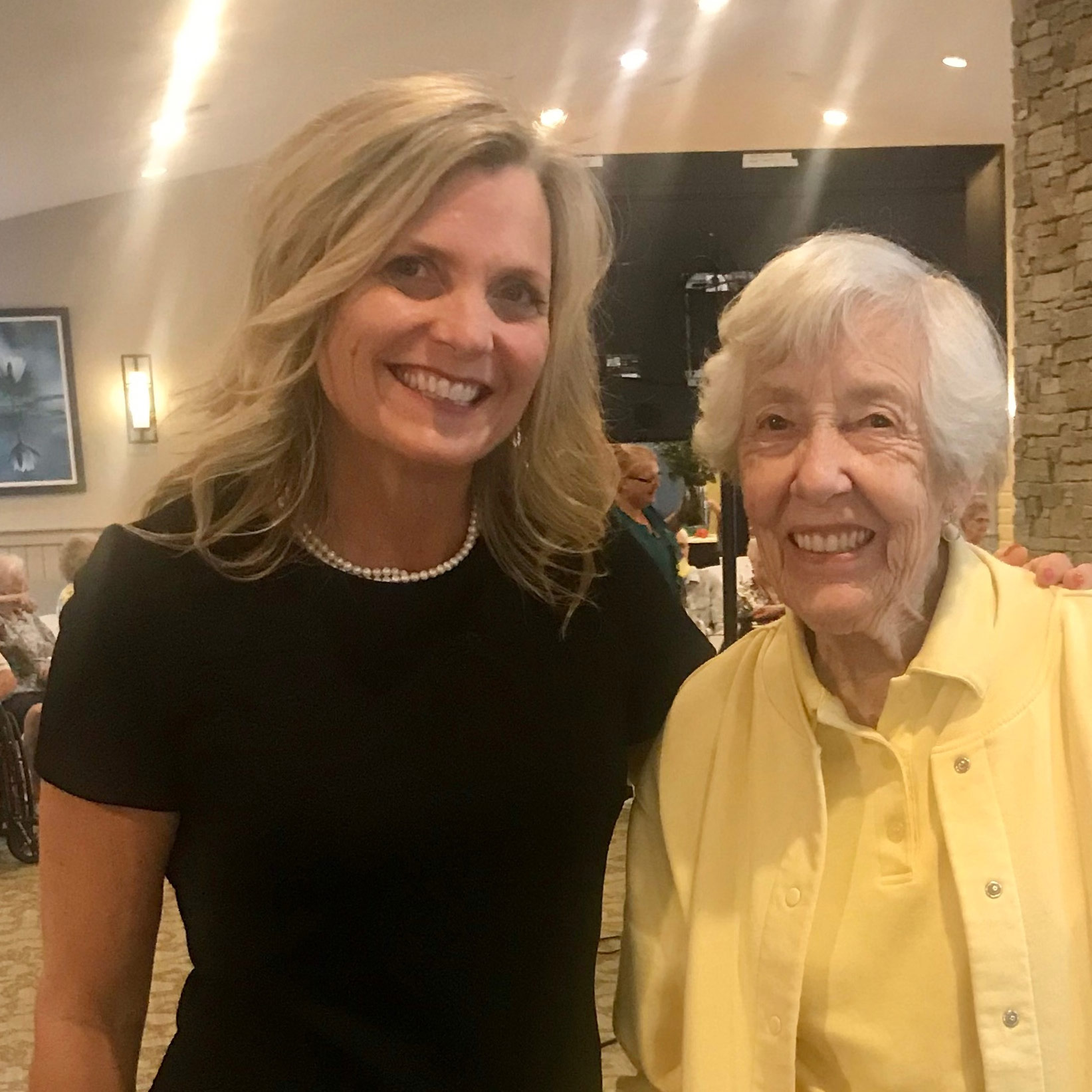 Kathy Felix, Administrator at Abbey Park with a resident